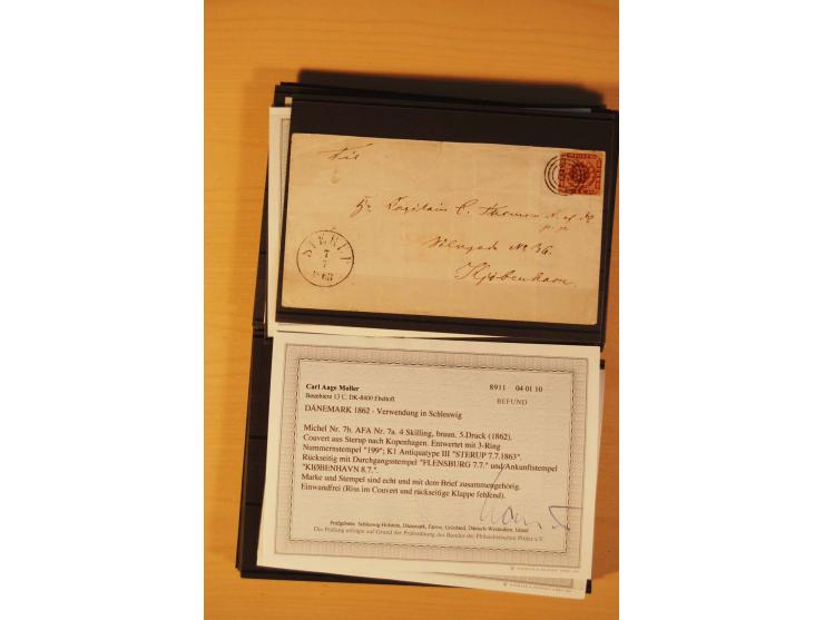 1850/67, ungebrauchte und gestempelte Partie, dabei bessere Werte wie Mi.-Nr. 1a ungebraucht (2) und gestempelt, Einheiten wi