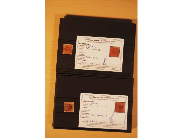 1850/67, ungebrauchte und gestempelte Partie, dabei bessere Werte wie Mi.-Nr. 1a ungebraucht (2) und gestempelt, Einheiten wi