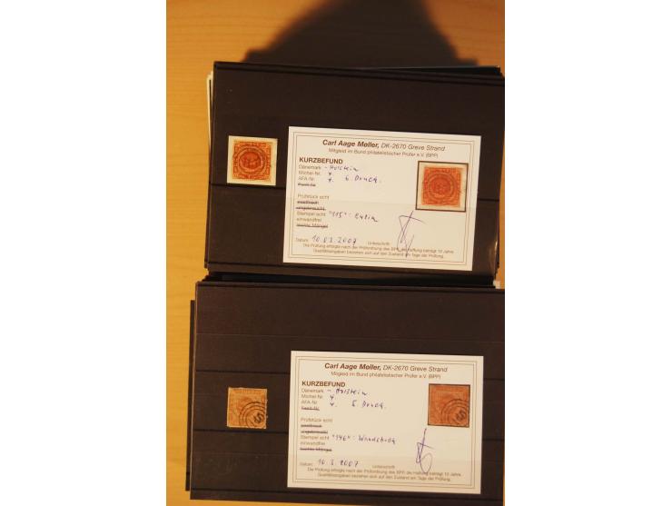 1850/67, ungebrauchte und gestempelte Partie, dabei bessere Werte wie Mi.-Nr. 1a ungebraucht (2) und gestempelt, Einheiten wi
