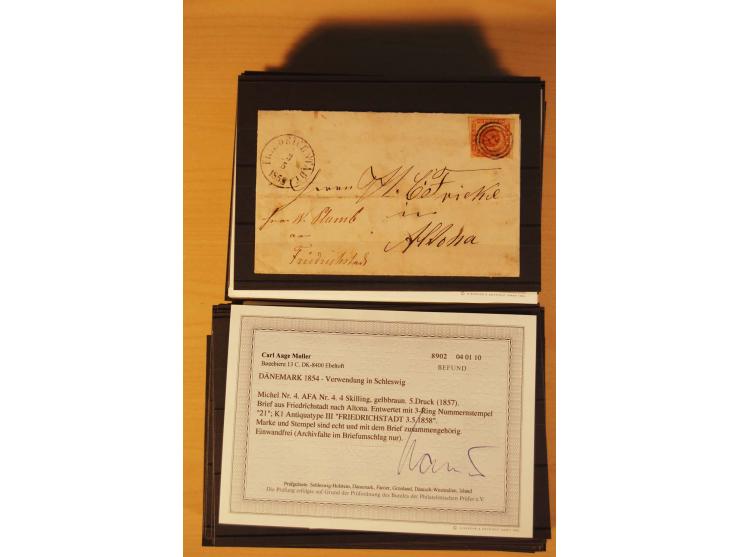 1850/67, ungebrauchte und gestempelte Partie, dabei bessere Werte wie Mi.-Nr. 1a ungebraucht (2) und gestempelt, Einheiten wi