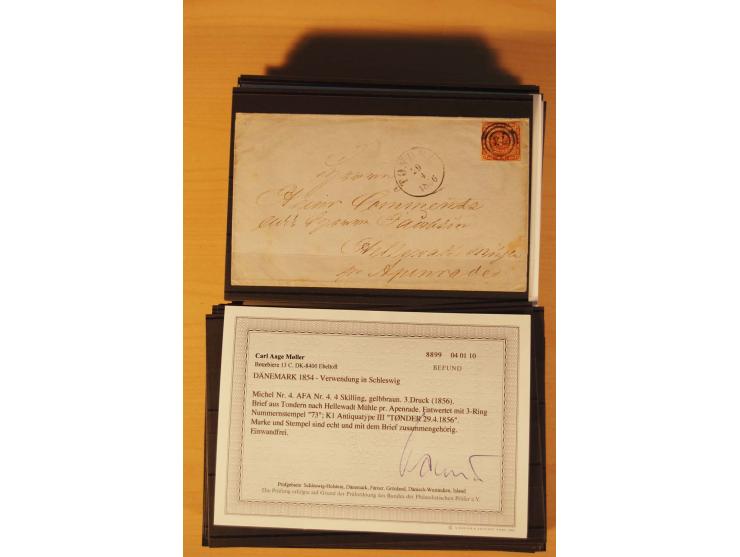 1850/67, ungebrauchte und gestempelte Partie, dabei bessere Werte wie Mi.-Nr. 1a ungebraucht (2) und gestempelt, Einheiten wi