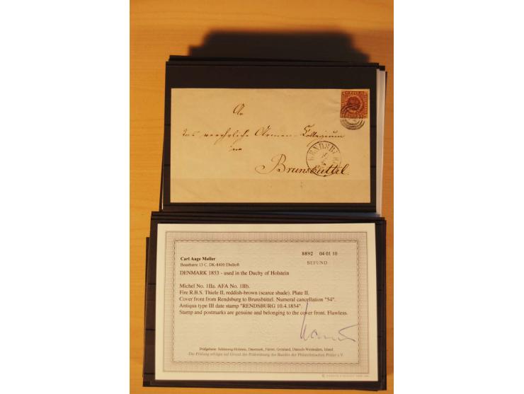 1850/67, ungebrauchte und gestempelte Partie, dabei bessere Werte wie Mi.-Nr. 1a ungebraucht (2) und gestempelt, Einheiten wi