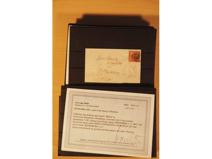 1850/67, ungebrauchte und gestempelte Partie, dabei bessere Werte wie Mi.-Nr. 1a ungebraucht (2) und gestempelt, Einheiten wi