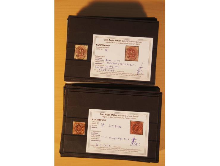 1850/67, ungebrauchte und gestempelte Partie, dabei bessere Werte wie Mi.-Nr. 1a ungebraucht (2) und gestempelt, Einheiten wi