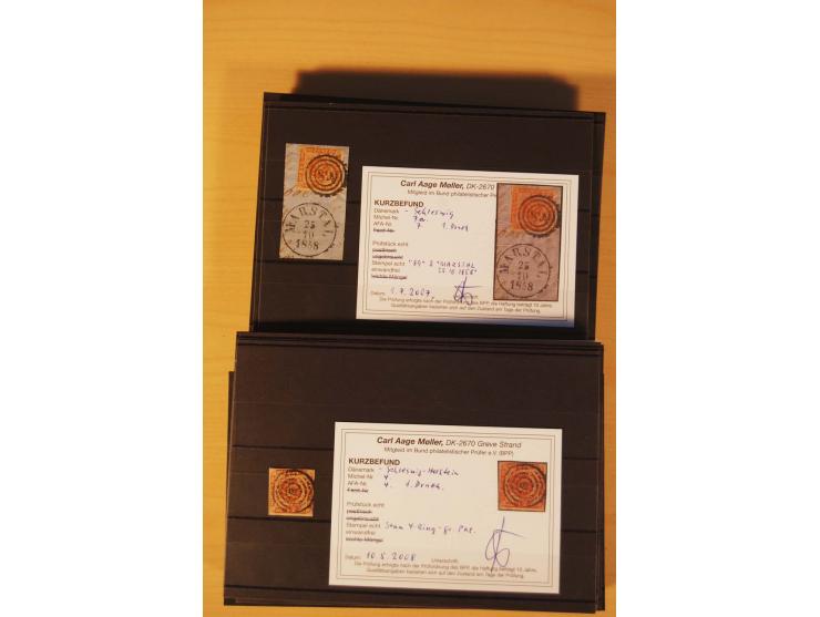 1850/67, ungebrauchte und gestempelte Partie, dabei bessere Werte wie Mi.-Nr. 1a ungebraucht (2) und gestempelt, Einheiten wi