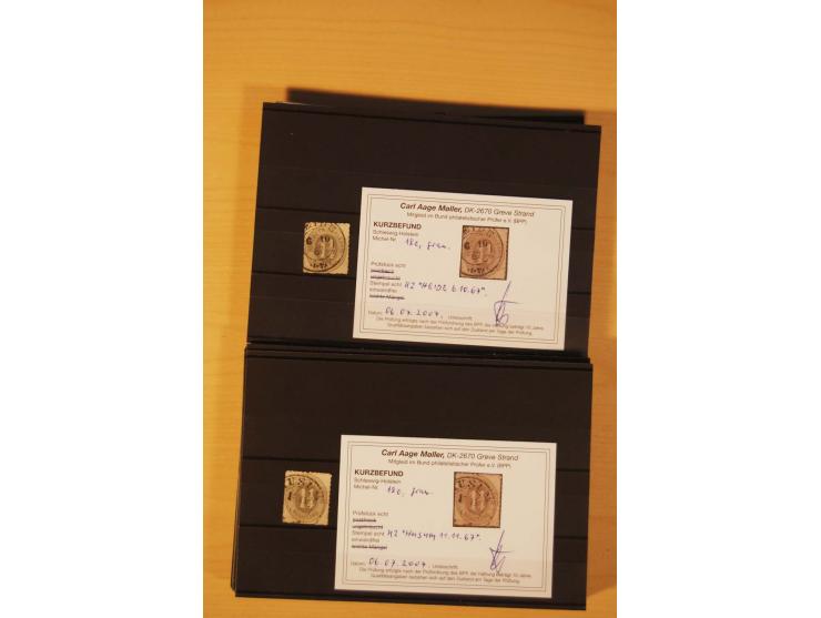 1850/67, ungebrauchte und gestempelte Partie, dabei bessere Werte wie Mi.-Nr. 1a ungebraucht (2) und gestempelt, Einheiten wi