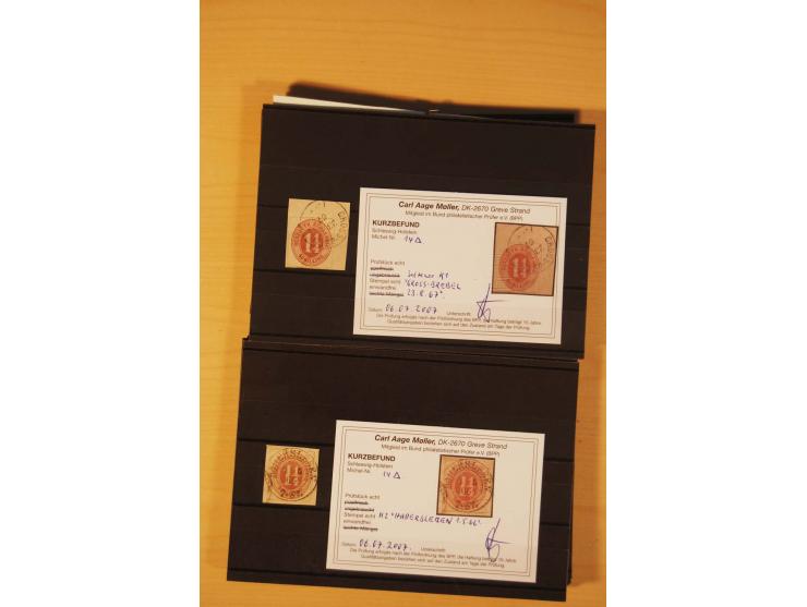 1850/67, ungebrauchte und gestempelte Partie, dabei bessere Werte wie Mi.-Nr. 1a ungebraucht (2) und gestempelt, Einheiten wi