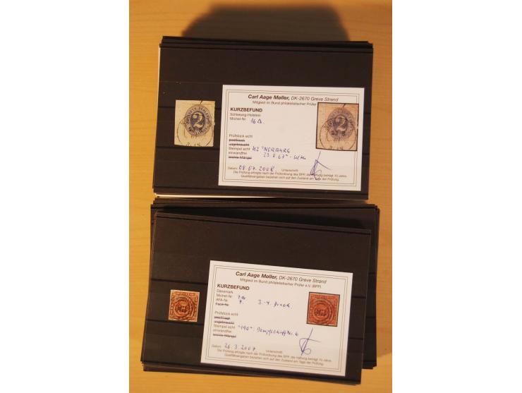 1850/67, ungebrauchte und gestempelte Partie, dabei bessere Werte wie Mi.-Nr. 1a ungebraucht (2) und gestempelt, Einheiten wi