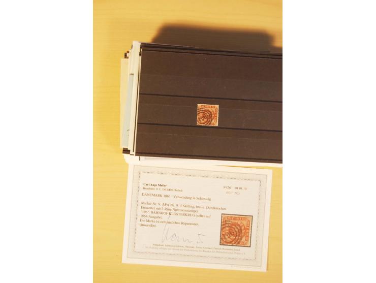 1850/67, ungebrauchte und gestempelte Partie, dabei bessere Werte wie Mi.-Nr. 1a ungebraucht (2) und gestempelt, Einheiten wi