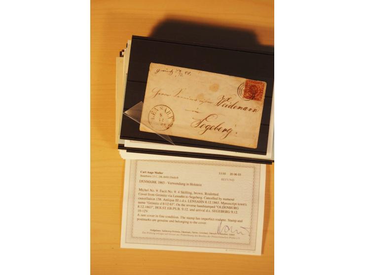 1850/67, ungebrauchte und gestempelte Partie, dabei bessere Werte wie Mi.-Nr. 1a ungebraucht (2) und gestempelt, Einheiten wi