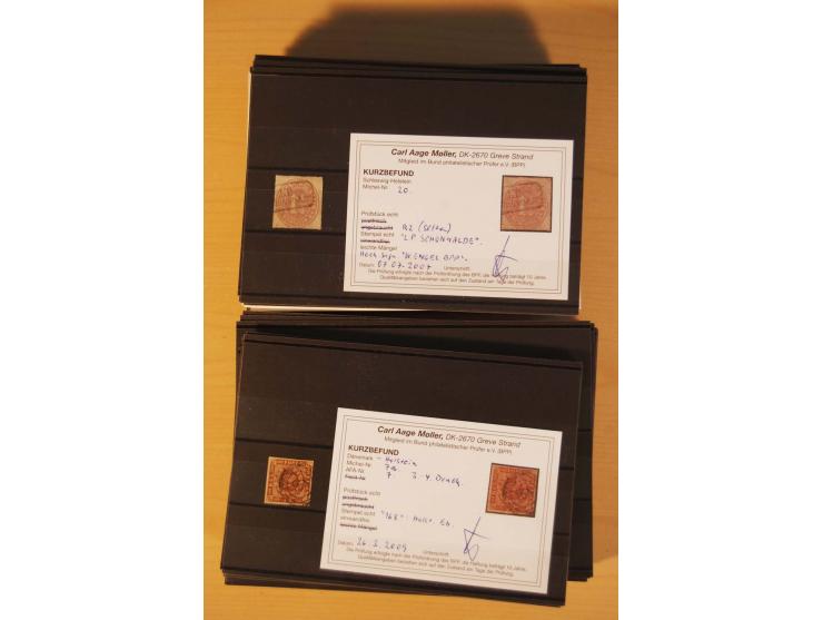 1850/67, ungebrauchte und gestempelte Partie, dabei bessere Werte wie Mi.-Nr. 1a ungebraucht (2) und gestempelt, Einheiten wi