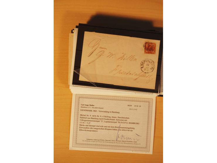 1850/67, ungebrauchte und gestempelte Partie, dabei bessere Werte wie Mi.-Nr. 1a ungebraucht (2) und gestempelt, Einheiten wi