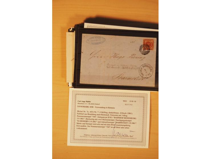 1850/67, ungebrauchte und gestempelte Partie, dabei bessere Werte wie Mi.-Nr. 1a ungebraucht (2) und gestempelt, Einheiten wi