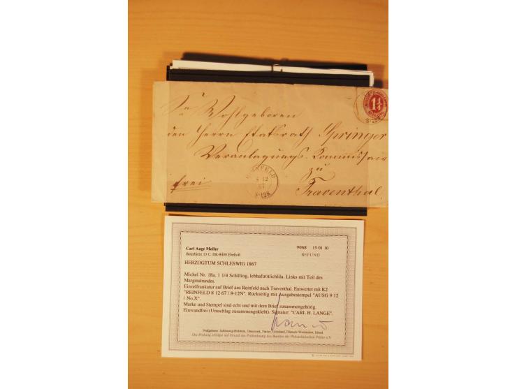 1850/67, ungebrauchte und gestempelte Partie, dabei bessere Werte wie Mi.-Nr. 1a ungebraucht (2) und gestempelt, Einheiten wi