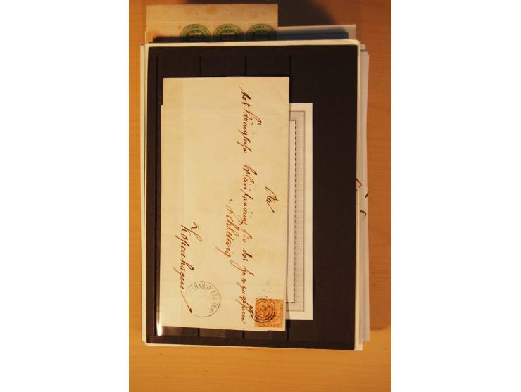 1850/67, ungebrauchte und gestempelte Partie, dabei bessere Werte wie Mi.-Nr. 1a ungebraucht (2) und gestempelt, Einheiten wi