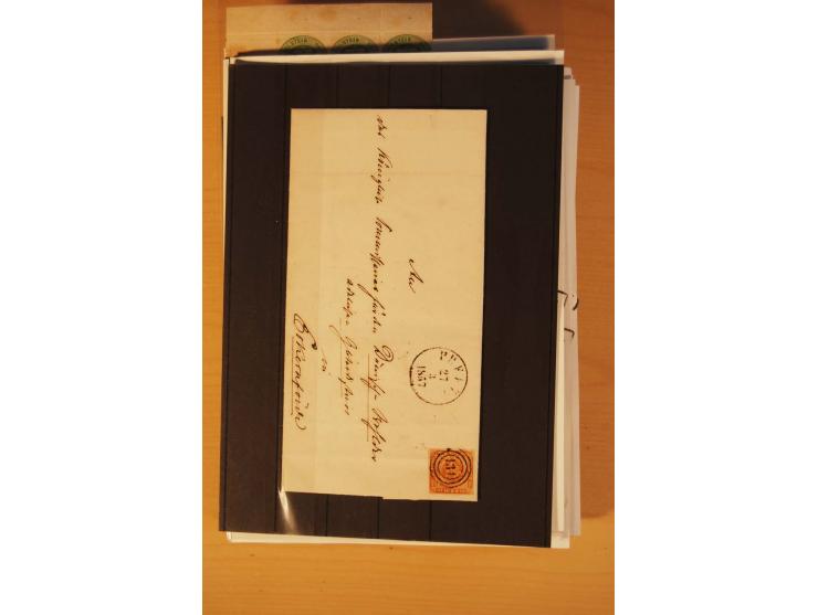 1850/67, ungebrauchte und gestempelte Partie, dabei bessere Werte wie Mi.-Nr. 1a ungebraucht (2) und gestempelt, Einheiten wi