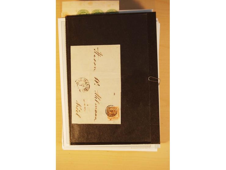 1850/67, ungebrauchte und gestempelte Partie, dabei bessere Werte wie Mi.-Nr. 1a ungebraucht (2) und gestempelt, Einheiten wi