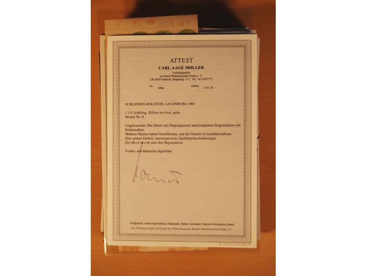 1850/67, ungebrauchte und gestempelte Partie, dabei bessere Werte wie Mi.-Nr. 1a ungebraucht (2) und gestempelt, Einheiten wi