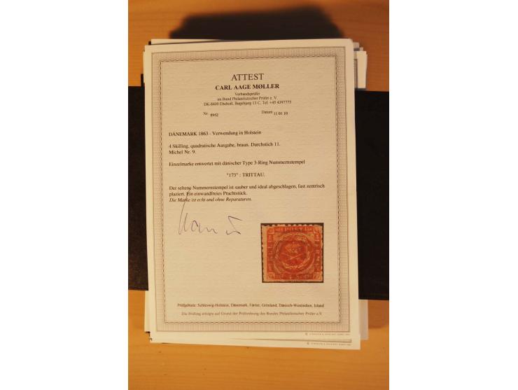 1850/67, ungebrauchte und gestempelte Partie, dabei bessere Werte wie Mi.-Nr. 1a ungebraucht (2) und gestempelt, Einheiten wi
