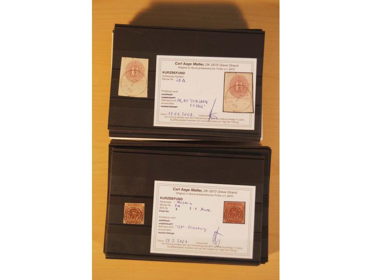 1850/67, ungebrauchte und gestempelte Partie, dabei bessere Werte wie Mi.-Nr. 1a ungebraucht (2) und gestempelt, Einheiten wi