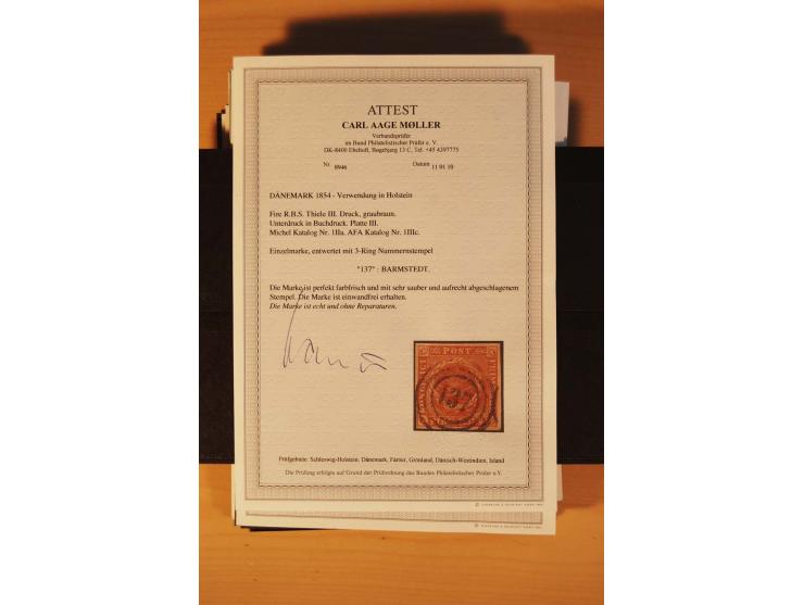 1850/67, ungebrauchte und gestempelte Partie, dabei bessere Werte wie Mi.-Nr. 1a ungebraucht (2) und gestempelt, Einheiten wi