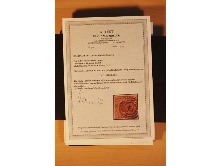 1850/67, ungebrauchte und gestempelte Partie, dabei bessere Werte wie Mi.-Nr. 1a ungebraucht (2) und gestempelt, Einheiten wi