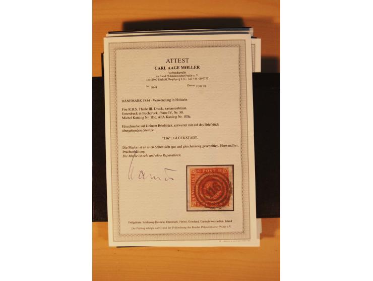 1850/67, ungebrauchte und gestempelte Partie, dabei bessere Werte wie Mi.-Nr. 1a ungebraucht (2) und gestempelt, Einheiten wi