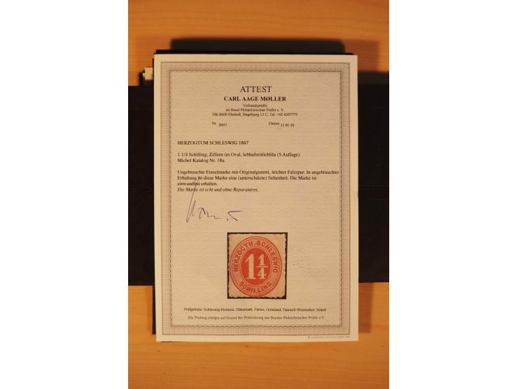 1850/67, ungebrauchte und gestempelte Partie, dabei bessere Werte wie Mi.-Nr. 1a ungebraucht (2) und gestempelt, Einheiten wi