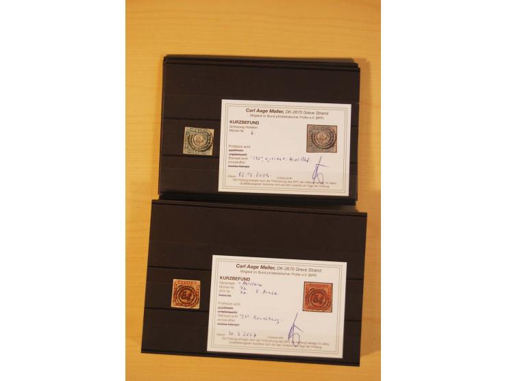 1850/67, ungebrauchte und gestempelte Partie, dabei bessere Werte wie Mi.-Nr. 1a ungebraucht (2) und gestempelt, Einheiten wi