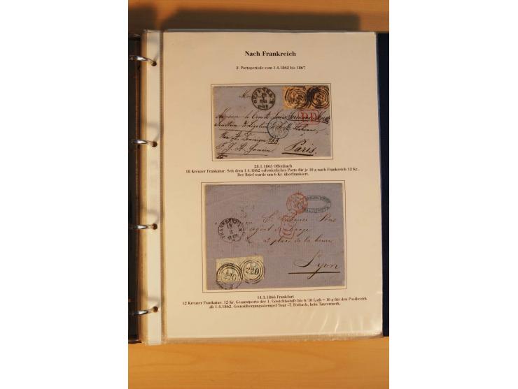 Auslandspost, umfangreiche und mit enormen Fachwissen über Jahrzehnte aufgebaute Sammlung  mit über 70 interessanten und selt