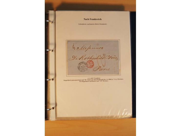 Auslandspost, umfangreiche und mit enormen Fachwissen über Jahrzehnte aufgebaute Sammlung  mit über 70 interessanten und selt