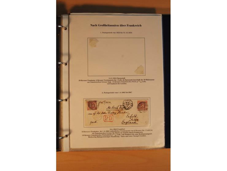 Auslandspost, umfangreiche und mit enormen Fachwissen über Jahrzehnte aufgebaute Sammlung  mit über 70 interessanten und selt