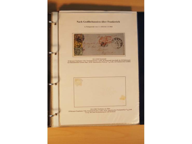 Auslandspost, umfangreiche und mit enormen Fachwissen über Jahrzehnte aufgebaute Sammlung  mit über 70 interessanten und selt