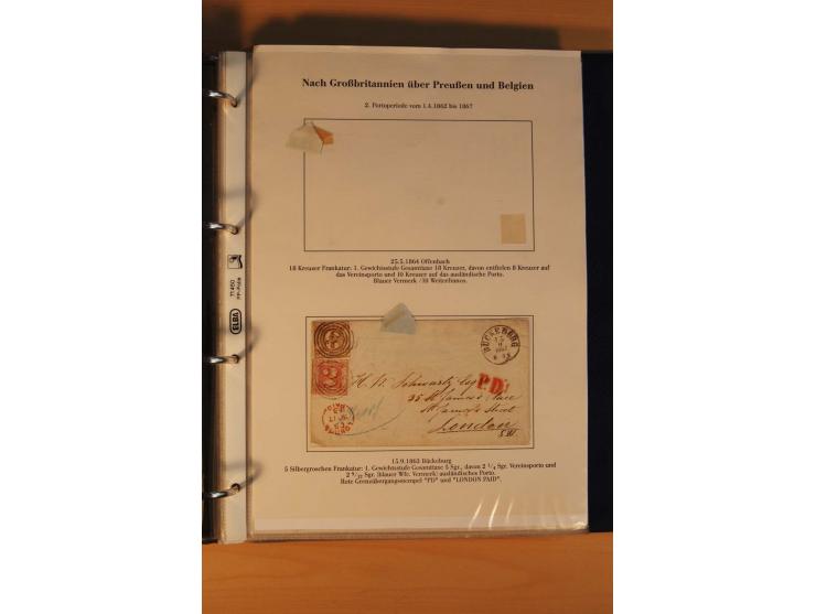 Auslandspost, umfangreiche und mit enormen Fachwissen über Jahrzehnte aufgebaute Sammlung  mit über 70 interessanten und selt