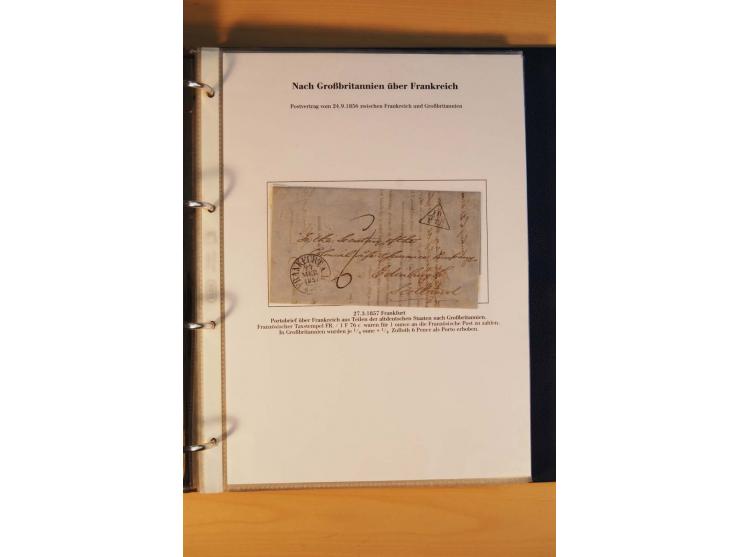 Auslandspost, umfangreiche und mit enormen Fachwissen über Jahrzehnte aufgebaute Sammlung  mit über 70 interessanten und selt