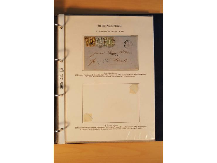 Auslandspost, umfangreiche und mit enormen Fachwissen über Jahrzehnte aufgebaute Sammlung  mit über 70 interessanten und selt