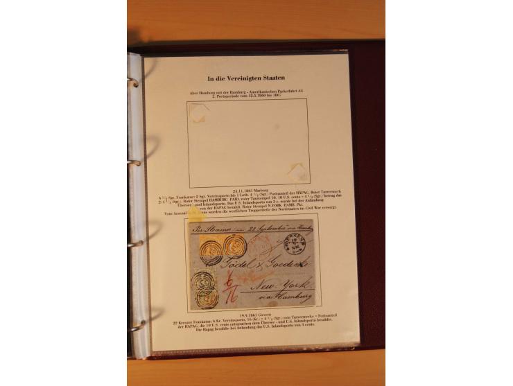 Auslandspost, umfangreiche und mit enormen Fachwissen über Jahrzehnte aufgebaute Sammlung  mit über 70 interessanten und selt