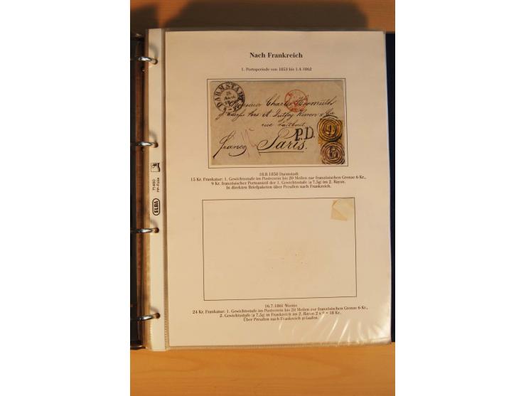 Auslandspost, umfangreiche und mit enormen Fachwissen über Jahrzehnte aufgebaute Sammlung  mit über 70 interessanten und selt