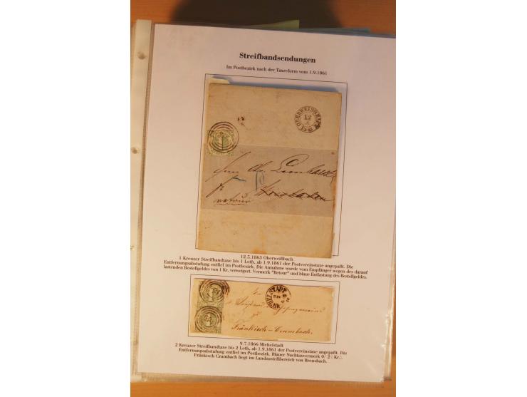 Inlands- und Wechselverkehr, sehr umfangreiche und mit enormem Fachwissen über Jahrzehnte aufgebaute Sammlung mit einer Vielz