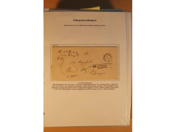 Inlands- und Wechselverkehr, sehr umfangreiche und mit enormem Fachwissen über Jahrzehnte aufgebaute Sammlung mit einer Vielz