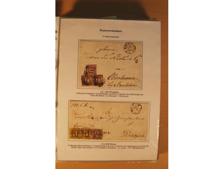 Inlands- und Wechselverkehr, sehr umfangreiche und mit enormem Fachwissen über Jahrzehnte aufgebaute Sammlung mit einer Vielz