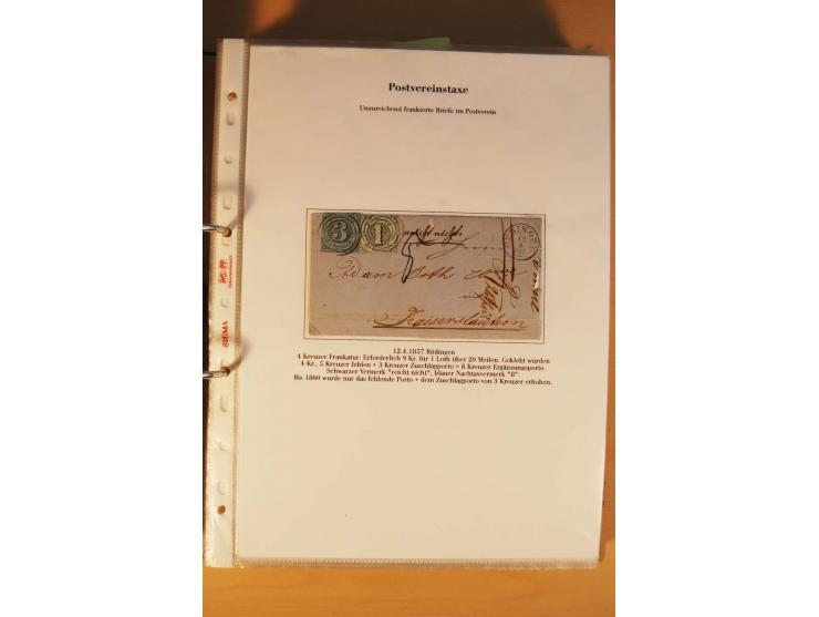 Inlands- und Wechselverkehr, sehr umfangreiche und mit enormem Fachwissen über Jahrzehnte aufgebaute Sammlung mit einer Vielz