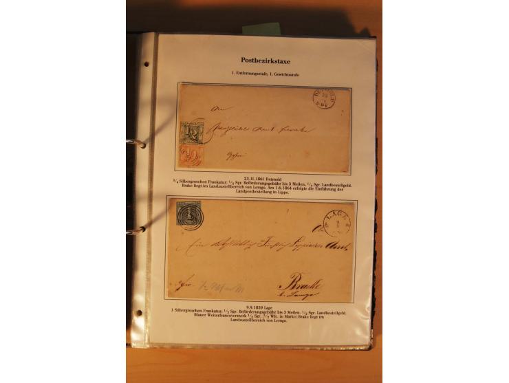 Inlands- und Wechselverkehr, sehr umfangreiche und mit enormem Fachwissen über Jahrzehnte aufgebaute Sammlung mit einer Vielz