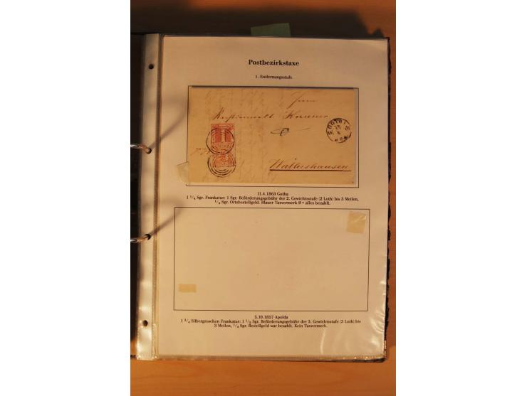 Inlands- und Wechselverkehr, sehr umfangreiche und mit enormem Fachwissen über Jahrzehnte aufgebaute Sammlung mit einer Vielz