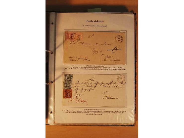 Inlands- und Wechselverkehr, sehr umfangreiche und mit enormem Fachwissen über Jahrzehnte aufgebaute Sammlung mit einer Vielz