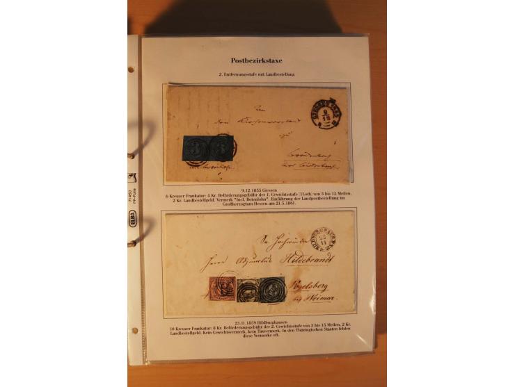 Inlands- und Wechselverkehr, sehr umfangreiche und mit enormem Fachwissen über Jahrzehnte aufgebaute Sammlung mit einer Vielz