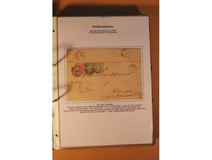 Inlands- und Wechselverkehr, sehr umfangreiche und mit enormem Fachwissen über Jahrzehnte aufgebaute Sammlung mit einer Vielz