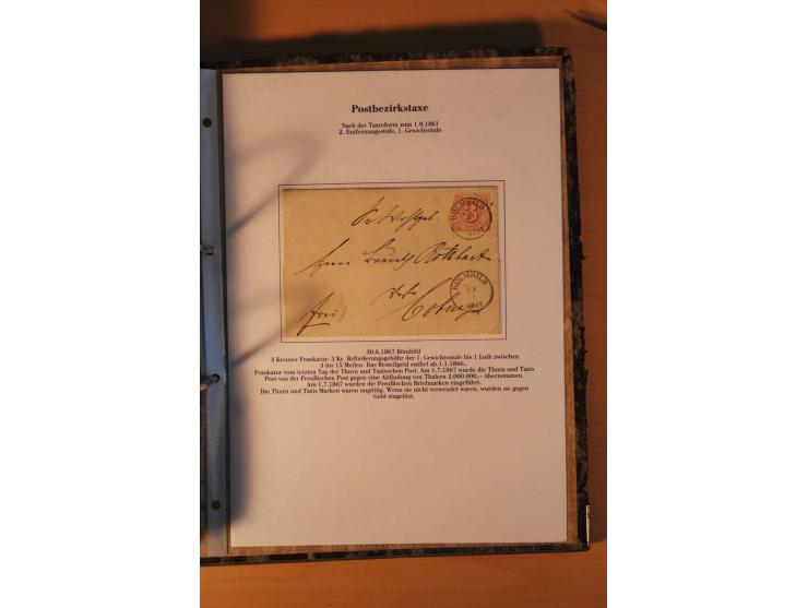 Inlands- und Wechselverkehr, sehr umfangreiche und mit enormem Fachwissen über Jahrzehnte aufgebaute Sammlung mit einer Vielz