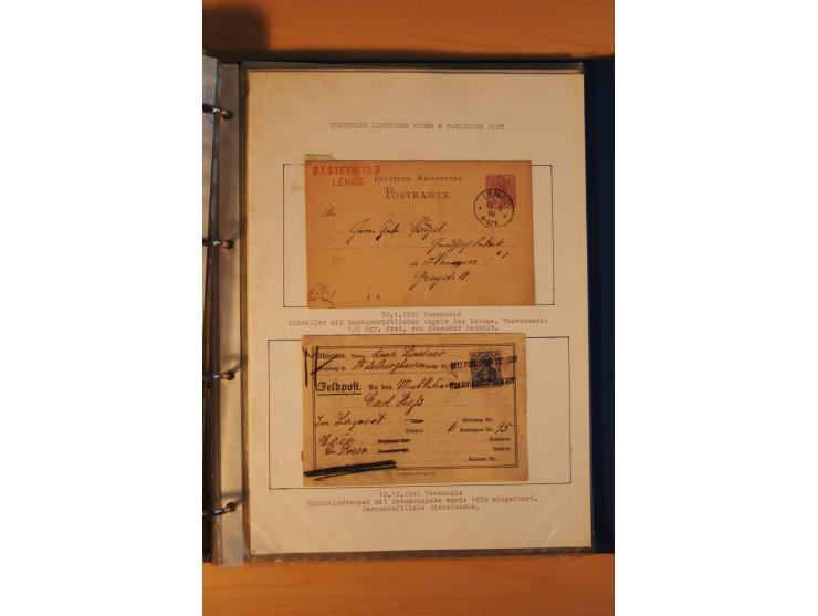 Inlands- und Wechselverkehr, sehr umfangreiche und mit enormem Fachwissen über Jahrzehnte aufgebaute Sammlung mit einer Vielz