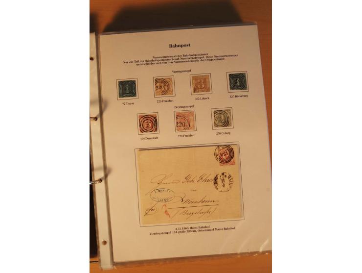 Inlands- und Wechselverkehr, sehr umfangreiche und mit enormem Fachwissen über Jahrzehnte aufgebaute Sammlung mit einer Vielz